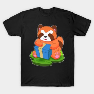 Red Panda Christmas Package T-Shirt